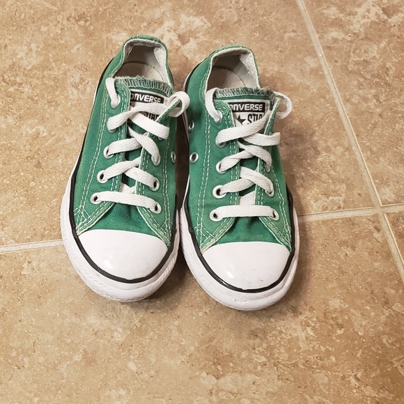 kids green converse